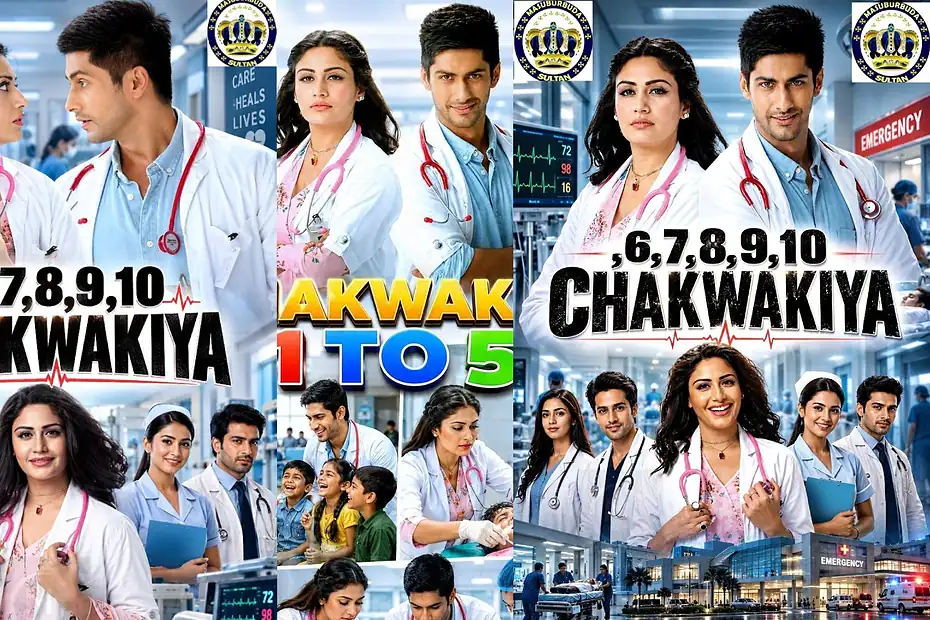Indian Hausa Films Chakakiya movie poster with doctors and medical staff in hospital setting. | Arewa Movies TV
