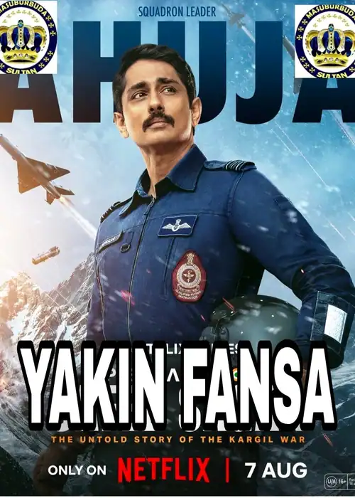 Indian Hausa Films Hausa film poster featuring a man in a police uniform with fighter jets in the background. | Arewa Movies TV