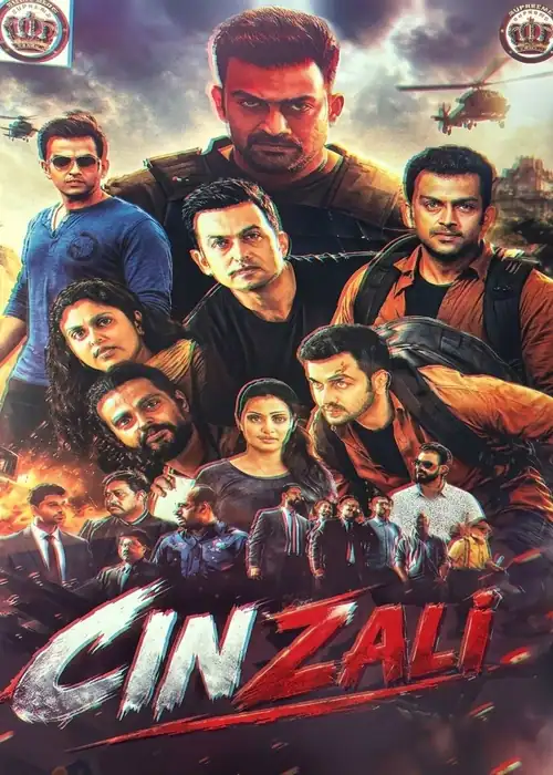 Indian Hausa Films Poster for the Indian movie Cin Zali featuring main characters and action scenes. | Arewa Movies TV